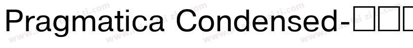 Pragmatica Condensed字体转换